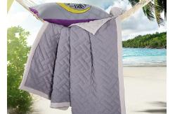 China Simple Solid King Size Bedspreads , Machine Quilting Hotel Collection Bedspreads supplier