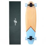 36inch Canadian Maple Bamboo Longboard Deck Skateboard Blue Wheel For Adults for sale