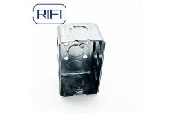 China Galvanized Steel 1 Gang Electrical Conduit Boxes Square Shape supplier