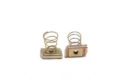 China Unistrut Channel Spring Nut Yellow Zinc Spring Nut Horn Spring Channel Nut supplier