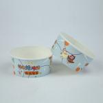 500ml Biodegradable Paper Bowls Custom Logo  Salad Noodle Bowl for sale