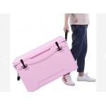 75L Wheeled Rotomolded Cooler Box , Insulated Ice Box With PU Insulation