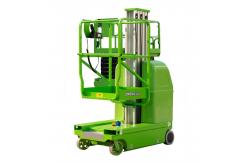 China 9m Platform Height Vertical Man Lifts DC Powered Double Mast Self Propelled supplier