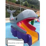 Anti UV Kids Water Park Equipment Fiberglass Whale Water Slide for sale