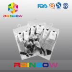 Customize Logo Print Clear Plastic k Bag / Hanging Hook Bag With Zipper