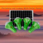 4*50PCS LED Solar Energy Kit Solar Led Home Lighting System With Phone Charging for sale