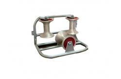China Transmission Aluminum Sheave Triple Corner Ground Roller supplier