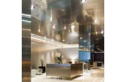 China Ceiling Mounted Elegant Stainless Steel Ceiling Panels For High - End Spaces supplier
