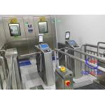 QR Code Fingerprint Facial Recognition Turnstile ESD Security With Thermal Camera for sale