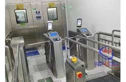 China QR Code Fingerprint Facial Recognition Turnstile ESD Security With Thermal Camera supplier