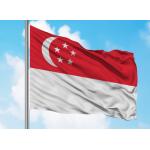 China Singapore Flag Header Grommets Finish Screen Printing Single Reverse manufacturer
