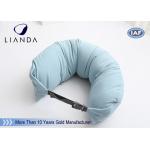 Gray Microbeads Car Neck Rest Pillow With Lycra Cover , 100% Polyester Materials