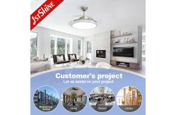 China 3 Pc Plastic Foldable Retractable Ceiling Fan Light 42 Inch Smart Remote supplier