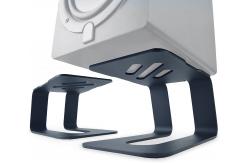 China Cinema Portable Low Center Tilted Desk Speaker Stand With Hardware Included supplier