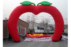 China Custom New Design Welcome Gate Inflatable Arch, Inflatable Red Apple Archway supplier