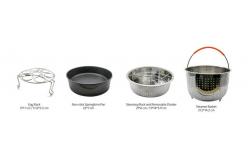 China Microwave Silicone Kitchen Utensils FDA Multifunction Stainless Steel Food Steamer Insert supplier
