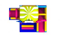 China Manufacturer Inflatable Bouncy House With Slide Clown Inflatable Combo supplier