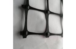 China 40x40mm PP Coated Geogrid Plastic Wire Mesh Biaxial Soil Reinforcement supplier