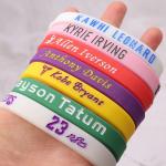 20cm-25cm Length Customized Silicone Bracelet for Basketball Ball-Game Star Promotion