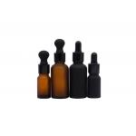 Matte Empty 30ml 100ml Essential Oil Bottle Dark Color Cosmetic Dropper for sale