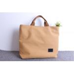 Ladies Natural Canvas Tote Bags With High Durability OEM Acceptable