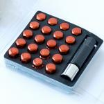 20+1 Chrome Lug Nut With Key Self-locking Lug Nut M12x1.5/M12x1.25 17mm Various Color for sale