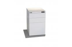 China A4 file Metal Mobile Pedestals With Rubber Wheel Number Lock supplier