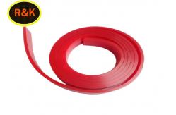 China 40-90 Durometer Red Silk Screen Printing Squeegees Scraper Rubber Silicon supplier