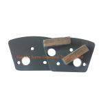 Grey Trapezoid Concrete Grinding Tools With Double Bar Segment for sale