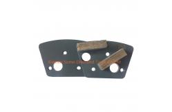 China Grey Trapezoid Concrete Grinding Tools With Double Bar Segment supplier