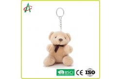 China CPSIA Plush Small Teddy Bear Keyring 10cm Height supplier