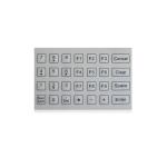 Mini Short Stroke Membrane Industrial Keypad White Color for sale