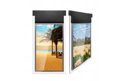 China 43inch Hanging Double Sided Window Display With High Bright Lcd supplier