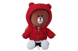 China Kids Cheer Huggable Grizzly Bear Soft Toy adorable For Christmas supplier