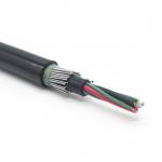 12-48 CORE Hybrid Aerial and Duct Optical Fiber Electric Conductor Camera Electrical Cable with 12.8 Jacket Diameter for sale