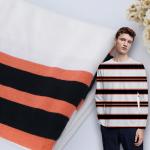 Comfortable Fit And Strong Durable Healthy Striped Material Fabric For Casual Wear for sale