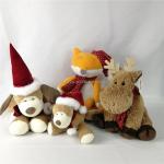 ODM OEM EN71 Plush Animal Toys Cute Christmas Plush Dog Toy For Gifts for sale