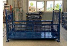 China Extended Stillage Lockable Pallet Cages For Lifting Full Wire Mesh 3000Kg supplier