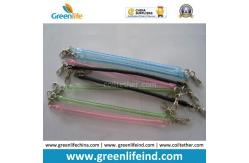 China Hot Selling Transparent Slim Long Coiled Cable W/Metal Hooks supplier