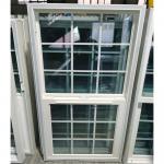 Vertical Opening Double Hung Vinyl Windows White Double Glazed Vinyl Windows for sale