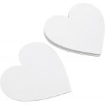 OEM Heart Shaped Blank Canvas Panels boards Primed Acid Free For Beginners And Artist for sale