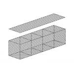 100*120mm Double Twisted Hexagonal Wire Mesh 2x1x0.5M Gabion Box Retaining Wall for sale