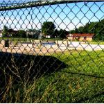 Black Hot Dipped Chain Link Mesh Fencing 2.5m Height 9 Gauge for sale