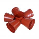 Red Round Plastic Flower Pots Nursery Pots For Gardening A Pot for sale