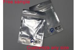 China Anti Static Material Aluminum Foil Bags Resealable Heat Seal With See Through Window supplier