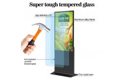 China 65 Inch Floor Standing Digital Signage Vertical Lcd Signage Advertisement 450cd/M2 supplier