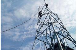 China 50m Vhf Radio Wifi Lattice Steel Tower For Signal Transmission supplier