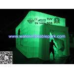 Double Layer Inflatable Lighting Tent / LED Inflatable Cube Tent , Waterproof for sale