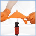 Non Slip Thickened Disposable Nitrile Gloves Safety Gloves Construction Work Diamond Textured Nitrile Gloves Safety Rubb for sale