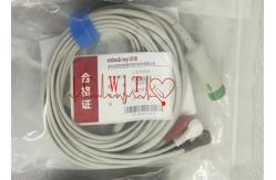 China 12 Pin Patient Monitor Accessories , 1m 5 Lead Ecg Cable supplier